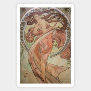 Mucha, Prague Praha Sticker